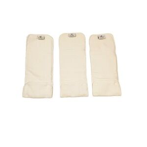Rumparooz 6r Soaker Diaper Inserts OS Baby Kid Cream Snap Reusable Cloth 3pk NEW